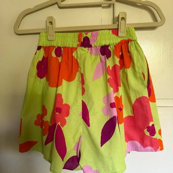 Sabo‎ Thessy Top & Short Set Lime Floral Size XS